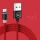 USAMS Kabel magnetyczny U-Sure microUSB1m 2,1A pleciony czerwony - 1569002 - zdjęcie 4